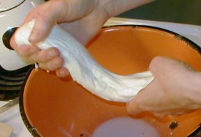 Stretching the curd